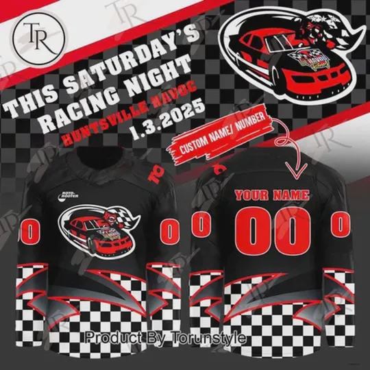 Discover Personalized Huntsville Havoc Racing Night 2025 Hockey Jersey
