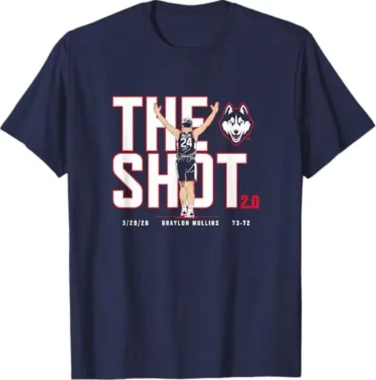 Discover Braylon Mullins - The Shot 2.0 - UConn Huskies Basketball T-Shirt