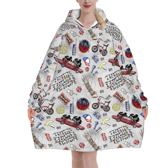 Discover Hawskin Retro Blanket Hoodie