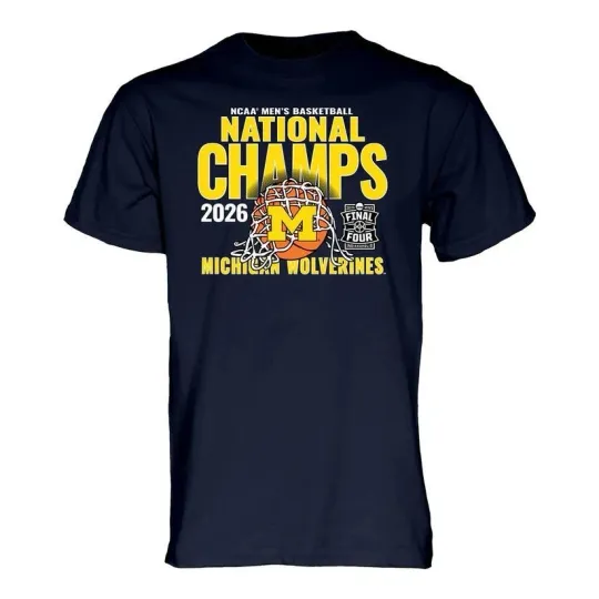 Discover Michigan 2026 Men’s Basketball National Champions  T-Shirt