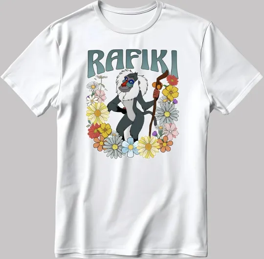 Discover Disney The Lion King Rafiki Floral T-Shirt