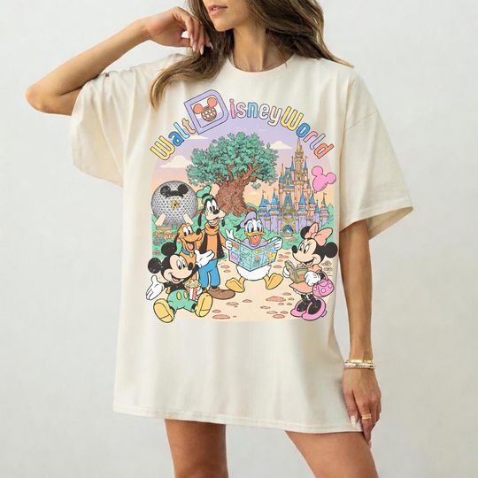 Discover Comfort Colors Walt Disneyworld Shirt, Vintage Disneyworld Shirt, Mickey And Friends Shirt, Retro Disney Shirt, Disney 2026 Trip