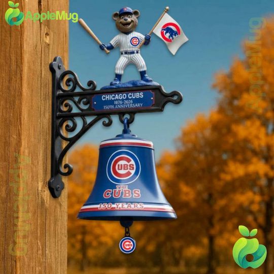 Chicago Cubs 1876-2026 150th Anniversary Wall Bell