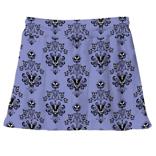 Haunted Mansion Wallpaper Athletic A-Line Skirt With Pocket Solid Shorts