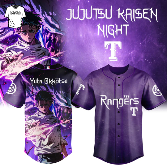 Texas Rangers x Jujutsu Satoru NIGHT 2026 Edition Jersey