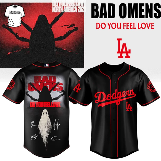 Los Angeles Dodgers x Bad Omens Do You Feel Love Tour 2026 Edition Jersey