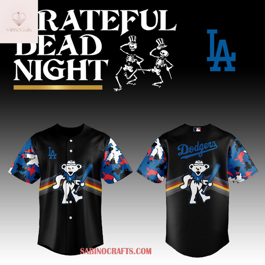 Los Angeles Dodgers x Grateful Dead Game Night 2026 Baseball Jersey