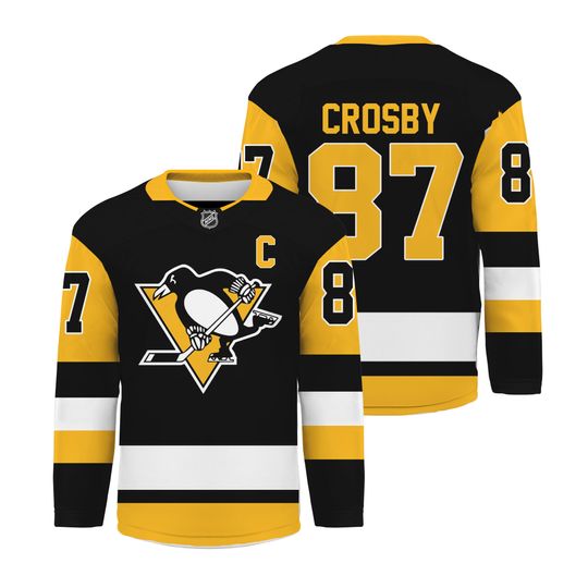 Sidney Crosby Pittsburgh Captain Patch Home Jersey