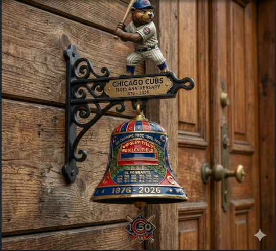 Chicago Cubs 150th Anniversary Wall Bell