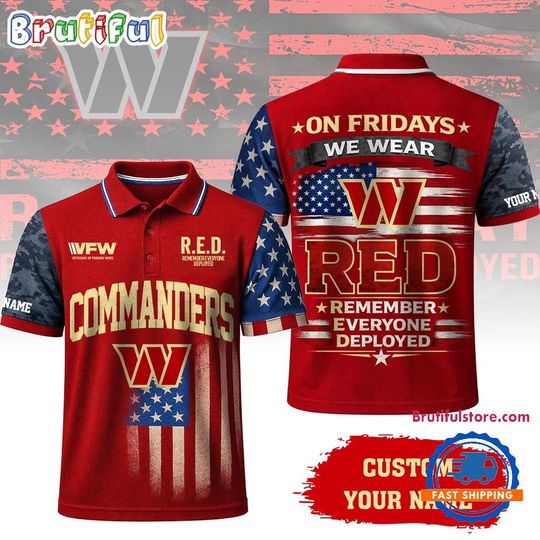 Washington Commanders 2026 football Red Friday Limited Edition Polo Shirt