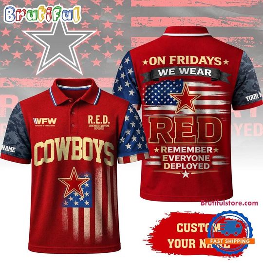 Dallas Cowboys 2026 football Red Friday Limited Edition Polo Shirt