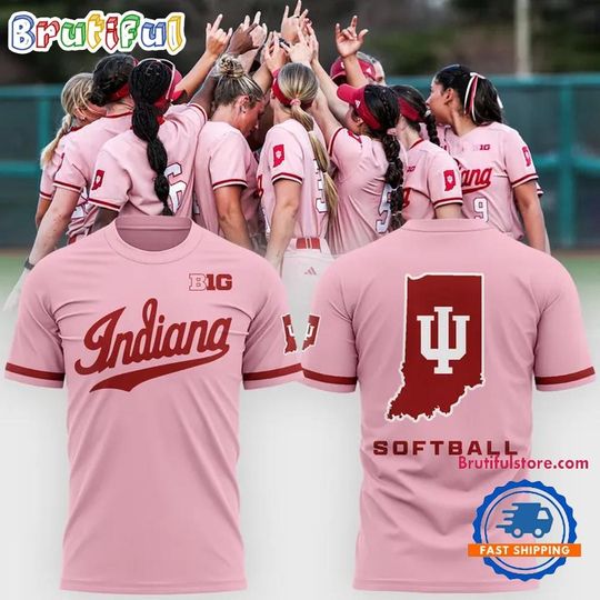Indiana Hoosiers Softball Pink Uniform 2026 Limited Edition T Shirt