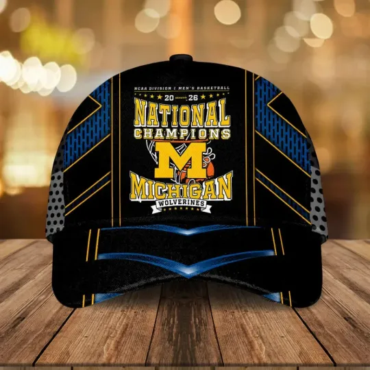 Discover Michigan Wolverines 2026 NCAA Men’s Basketball National Champions Classic Cap