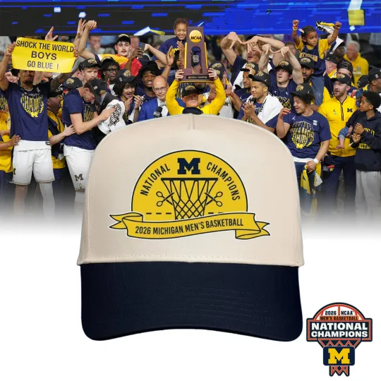Discover Michigan Wolverines 2026 National Champions Hat - Men's Basketball Victory Cap