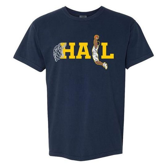 Michigan Wolverines NCAA Mens Basketball National Champions 2026 Hail Dunk Unisex T Shirt
