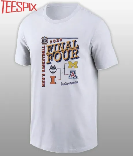 Discover Final Four 2026 Men’s Basketball 4 Teams Bracket T-Shirt
