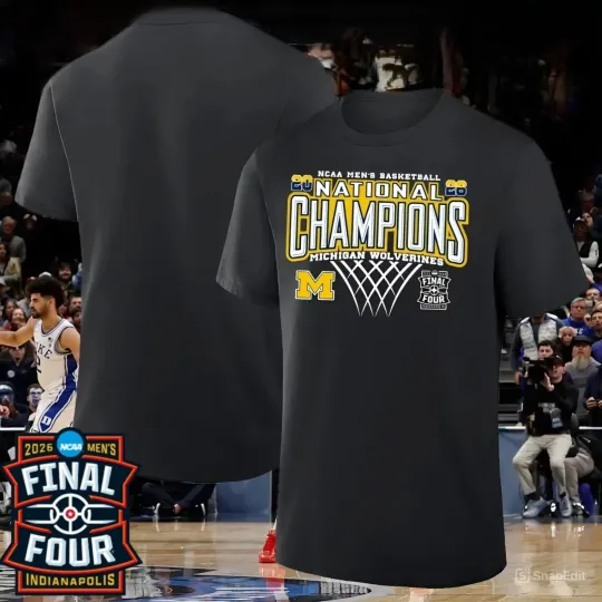 Discover HOT!! Michigan Wolverines 2026 NCAA Men’s Basketball National Champions T-Shirt