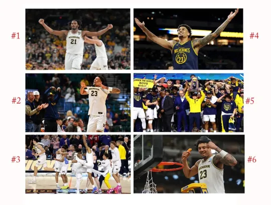 Michigan Wolverines 2026 Basketball Championship Celebration Photo Poster