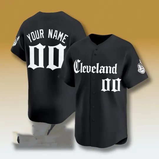 Discover Cleveland Indians Gothic Baseball Jersey