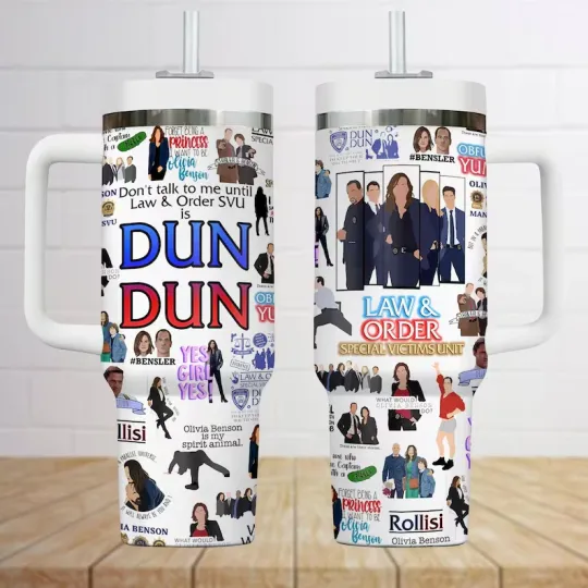 Discover Law & Order Tumbler 40oz Special Victims Law And Order Fan Gift