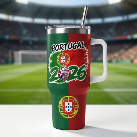 Discover Portugal World Cup 2026 Tumbler 40oz, World Cup 2026 National Team Tumbler 40oz