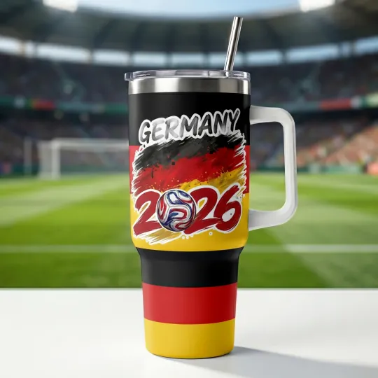 Germany World Cup 2026 Tumbler 40oz, World Cup 2026 National Team Tumbler 40oz