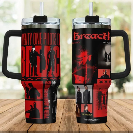 Discover Pilotss band  40oz Tumbler With Handle  Gift For Fans