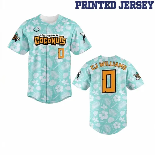 Discover New Loco Beach Coconuts #0 Gift For Fans S-6XL Baseball Jersey SS3450