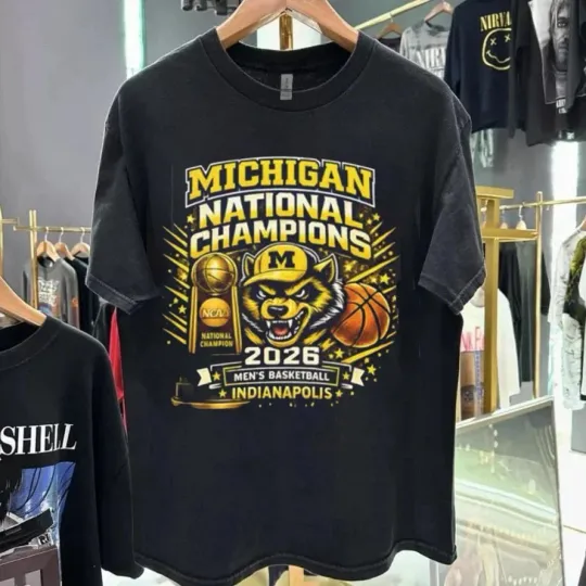 Discover Michigan National Champions 2026 Shirt, Wolverines Basketball Tee  AN69273