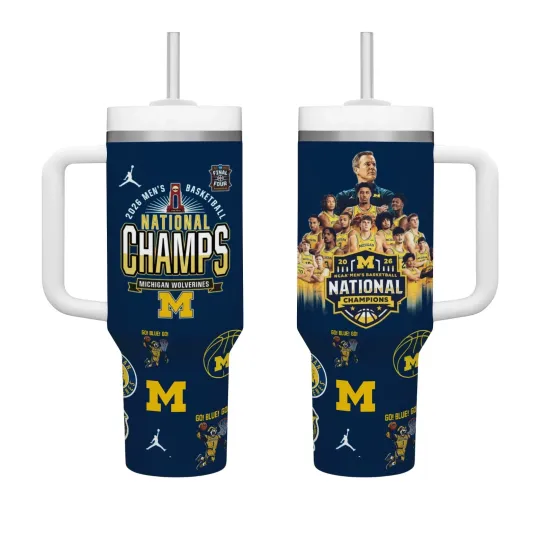Discover Michigan NCAA 2026 Men’s Basketball National Champions Roster Tumbler 40oz