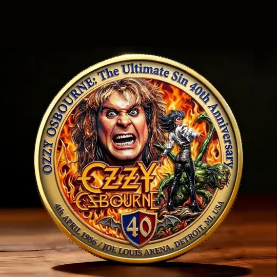Discover Ozzy Osbourne: The Ultimate Sin 40th Anniversary Commemorative Coin