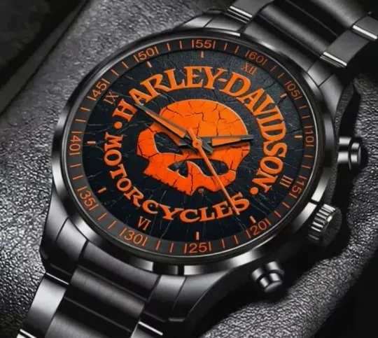 Discover Harley Motor Racing Davidsonn Black Stainless Steel Watch For Men