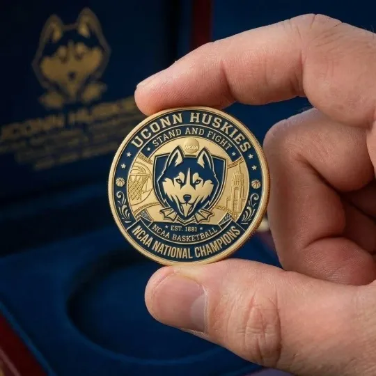 UConn Huskies NCAA National Champions 2025-2026 Coin