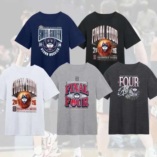 Discover HOT! UConn Huskies 2026 Basketball Tournament March Madness Final Four For Fan
