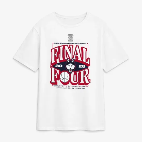 UConn Huskies NCAA 2026 Final Four March Madness Basketball Fan TShirt Full Size