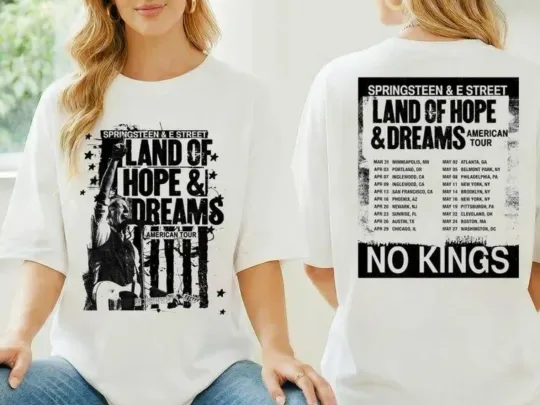 Discover Bruce Springsteen Tour 2026 T-shirt, Bruce Springsteen Land Of Hope & Dreams Tou