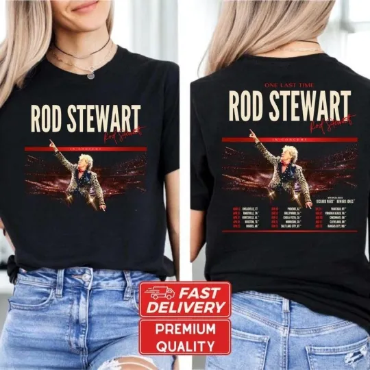 Discover Rod Stewart One Last Time Tour Shirt 2026