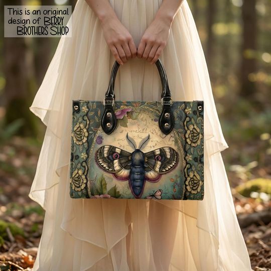 Discover Victorian Moth Handbag - Gothic Woodland Shoulder Bag - Romantic Cottagecore Purse