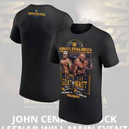 WrestlePalooza 2025 Jo Cen vs Brock Lesnar Double Sided T-Shirt