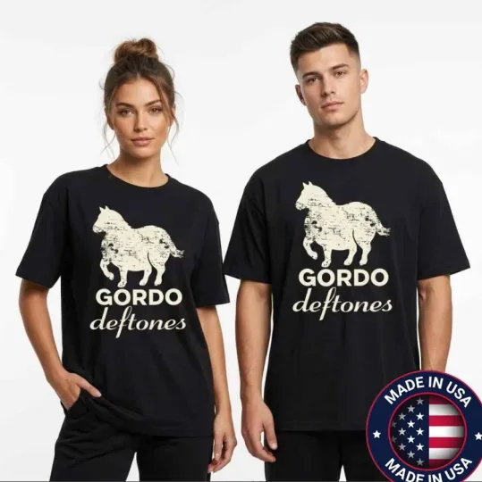 Deftone World Tour 2026 T-Shirt White Pony Logo Gordo Heavy Rock Concert Tee