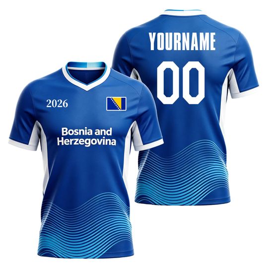 Discover Custom Bosnia and Herzegovina 2026 Shirts, Soccer Shirt For Fans