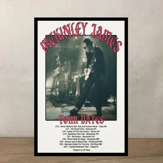 Discover McKinley James 2026 Tour Poster