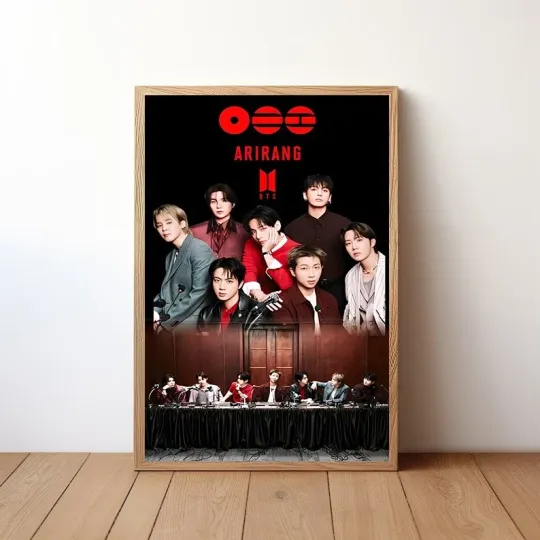 Discover BTS Arirang Group Live Performance Vertical Poster