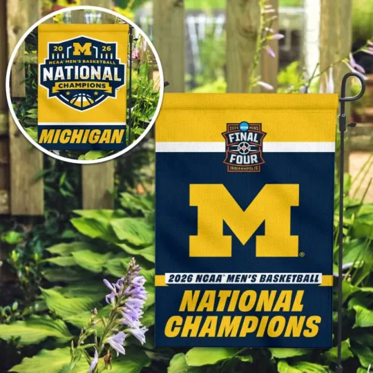 Discover Michigan Wolverine 2026 NCAA Men’s Basketball National Champs Flag