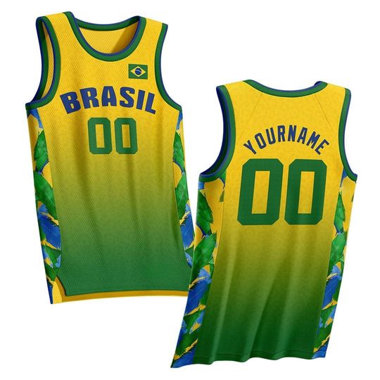 Discover Custom Brazil Heritage Custom Basketball Jersey