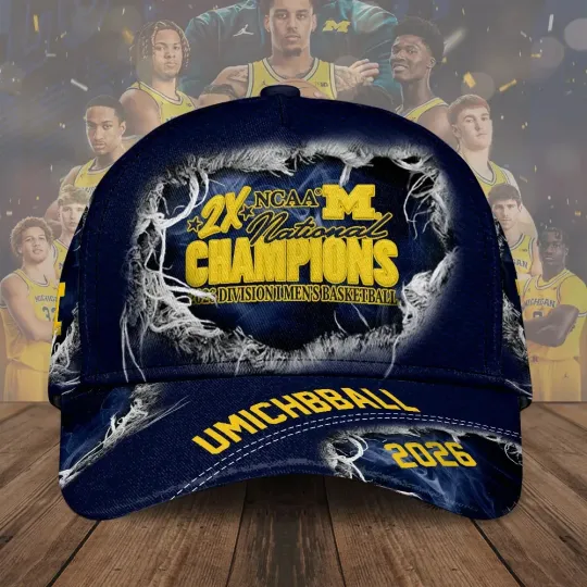 Discover Wolverines 2026 NCAA Men’s Basketball National Champs Classic Cap