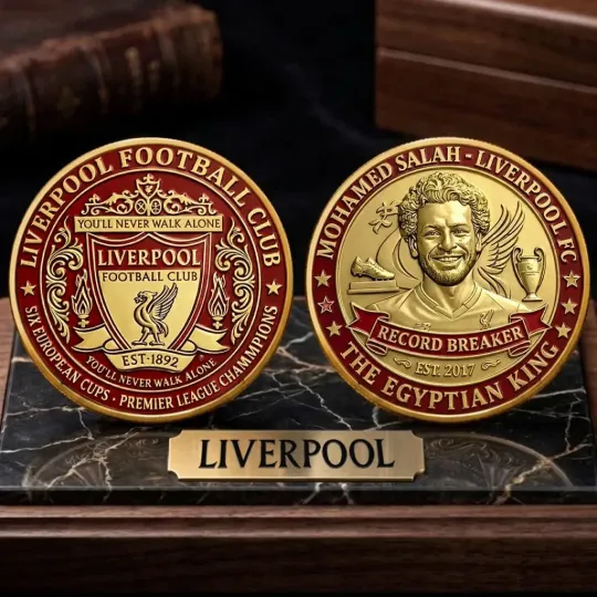Discover Liverpoo FC x Mohamed Salah Commemorative Coin