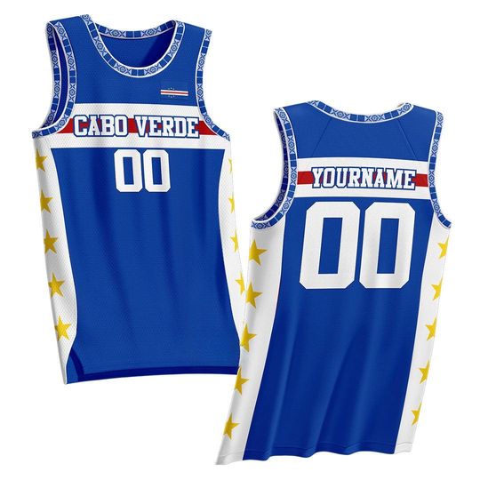 Discover Custom Cape Verde Heritage Basketball Jersey