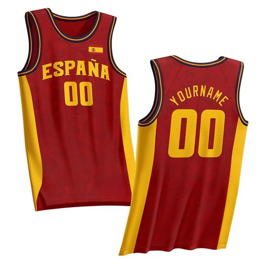 Discover Custom Spain Heritage Custom Basketball Jersey