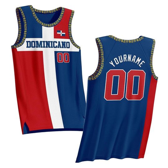 Discover Custom Dominican Republic Heritage Basketball Jersey